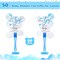 50 Bear Baby Shower Fans – Handheld Party Favors, Gender Reveal Decor (Blue)